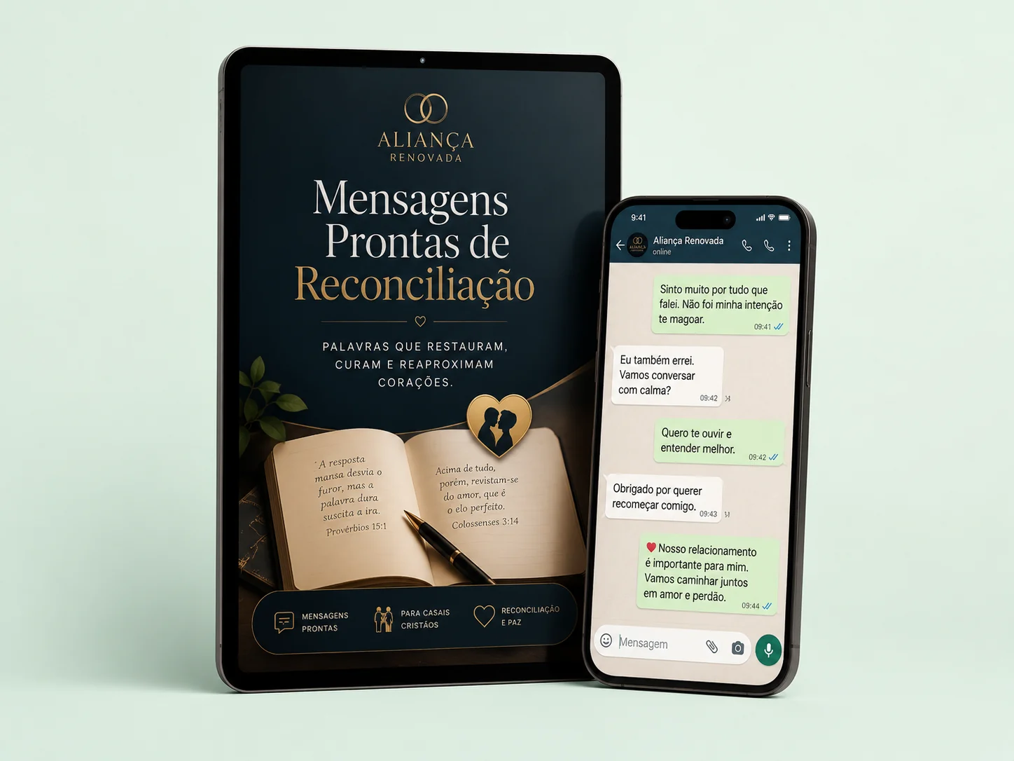 Mensagens prontas de reconciliação